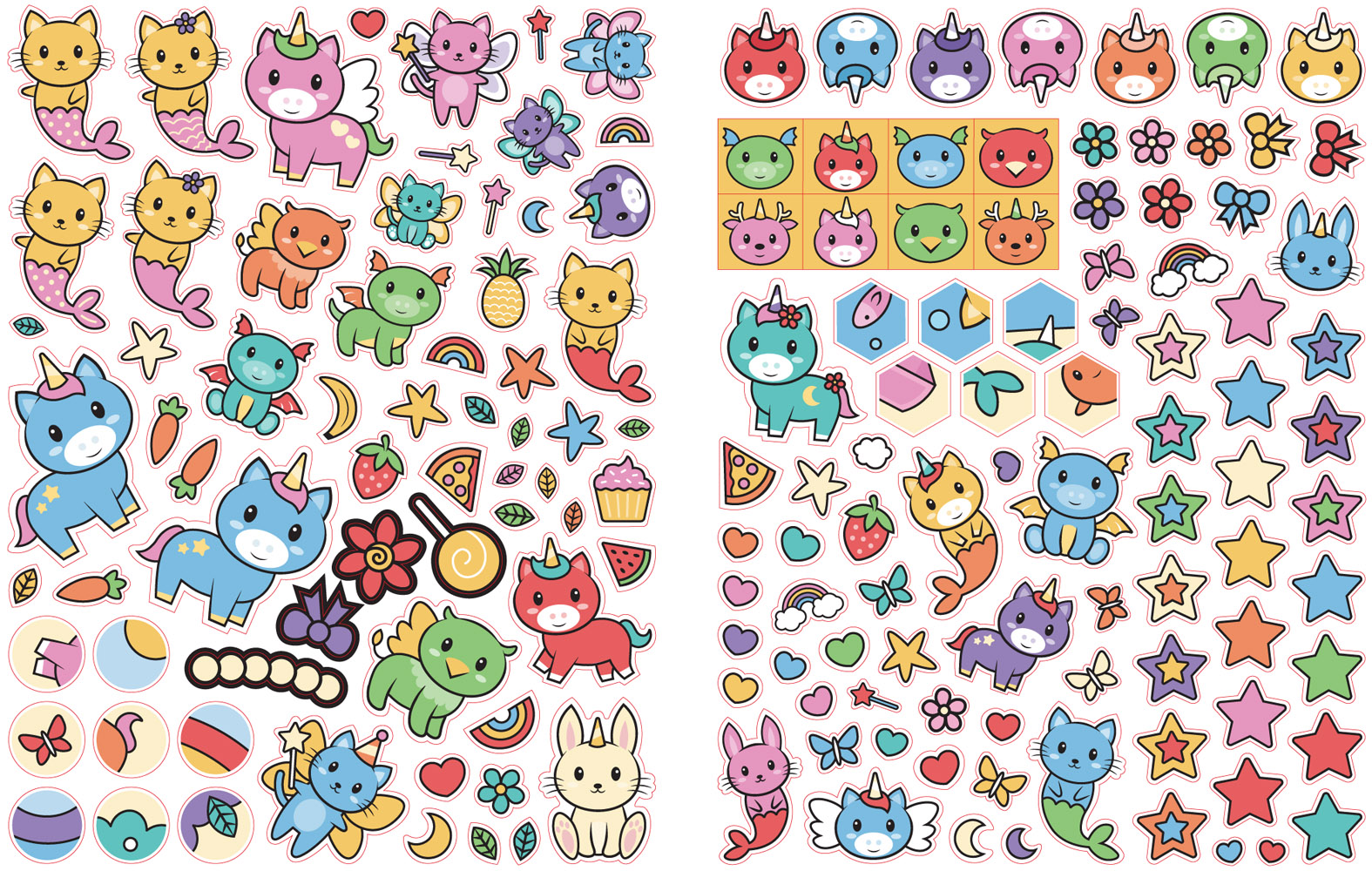 Unicorns Sticker Spread+.pdf, page 1 @ HotFolder ( Unicorns Stic