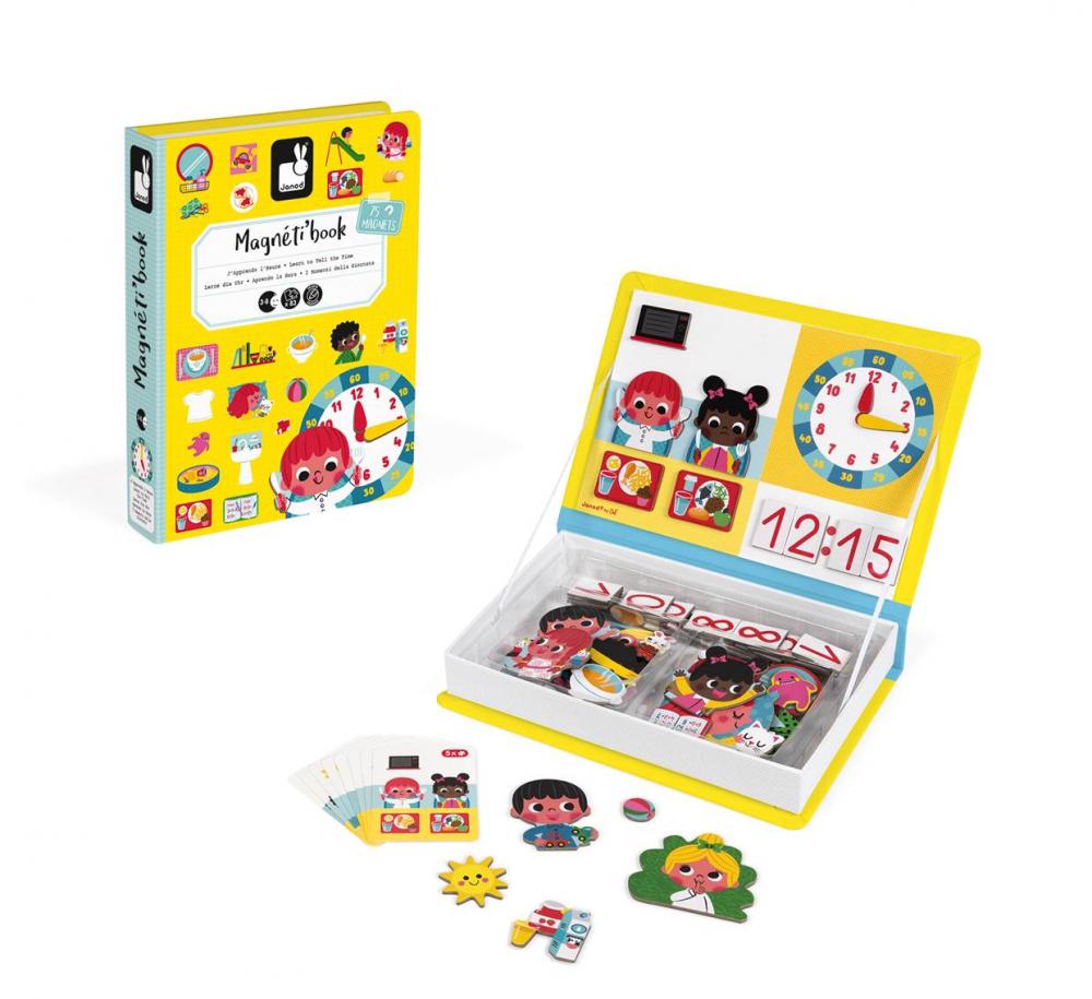 J02724_Magneticka_skladacka_Hodiny_Magnetibook_Janod_v_tvare_knihy_2