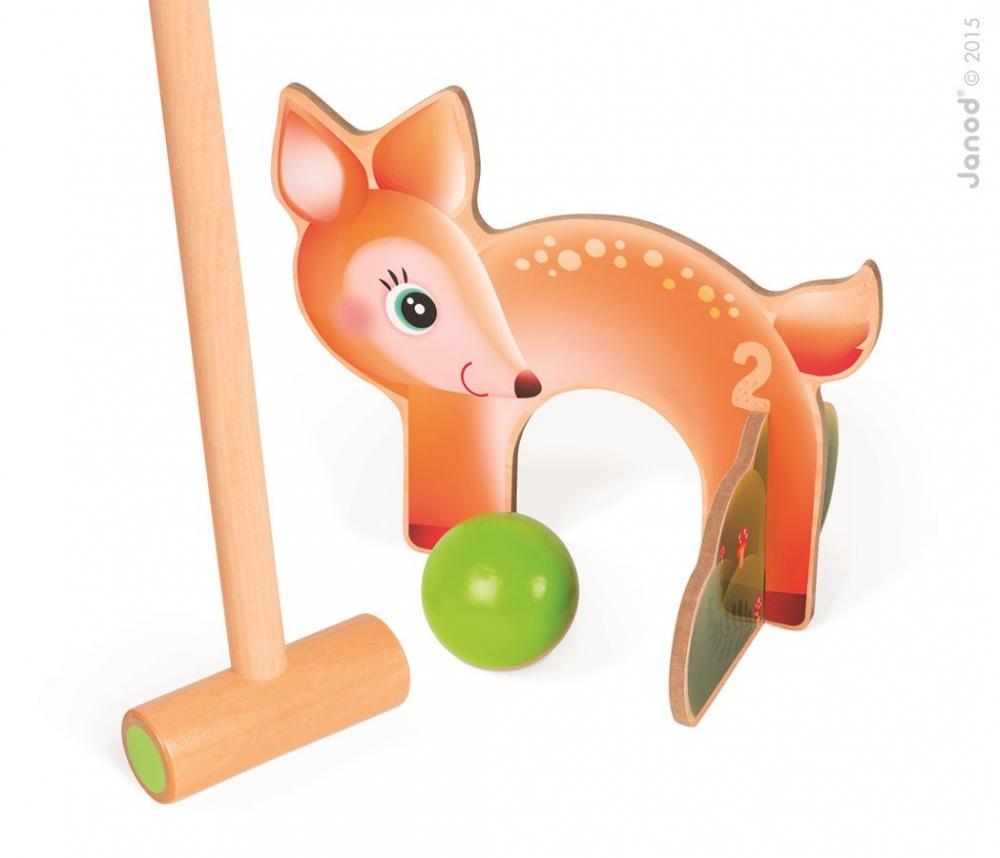 J03207_Dreveny_kriket_pre_deti_Forest_Animal_Croquet_Janod_so_6_lesnymi_zvieratkami_3